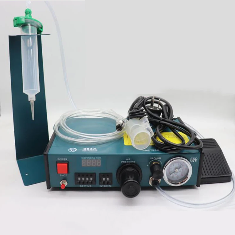 

Professional Digital Auto Glue Dispenser 983A Glue Dropper Solder Paste Liquid Controller Fluid Dispenser Tools Machine