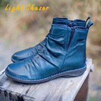 winter womens boots candy color large size 41 42 43 ladies short boots ankle boots fashion fall winter shoes casual flat shoes