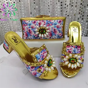Italian Design Shoe And Bag Set In Attractive Contrasting Colours High  Quality Handmade Lady Shoes & Matching Hand Bag