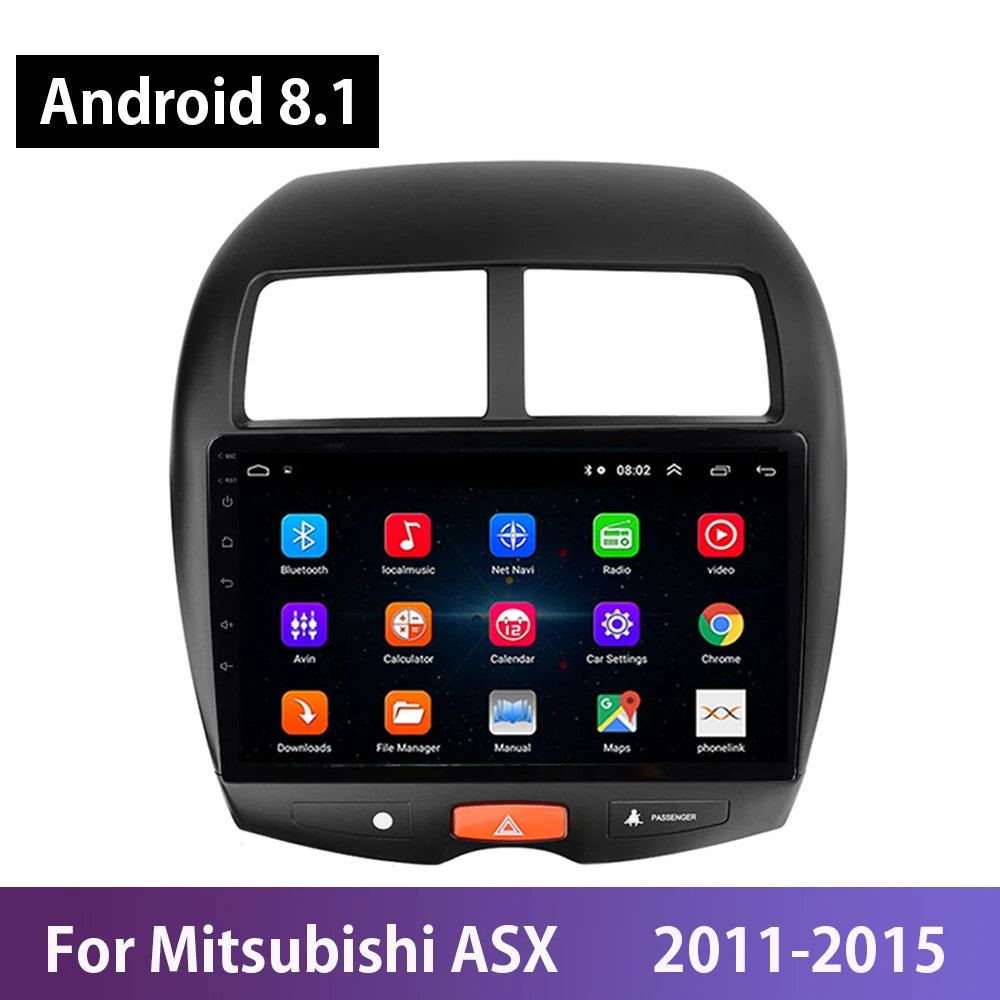 Автомобильный мультимедийный плеер 2 din Android 8 1 GPS навигация стерео для Mitsubishi ASX 2011