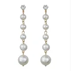 Серьги с жемчугом длинные серьги для женщин 2020 висячие серьги винтажные модные серьги модные корейские серьги женские