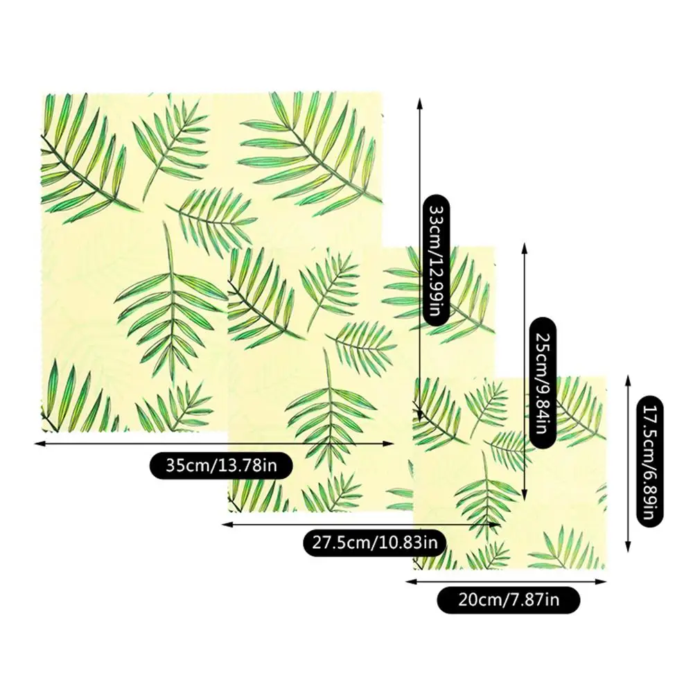 Многоразовые Beeswax обертывания для пищевых продуктов Экологичные обертки