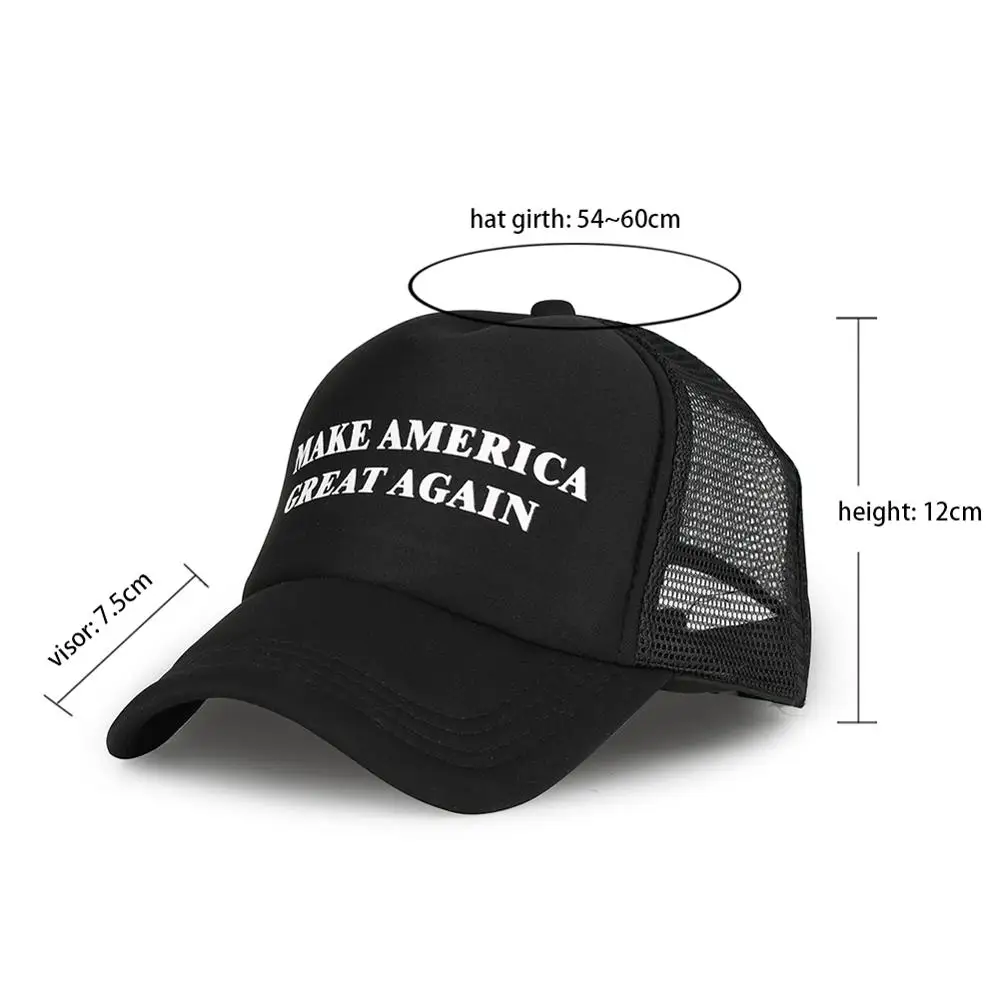 Сделать Америку большой снова бейсболка Мужская черная хип хоп кепка Женская