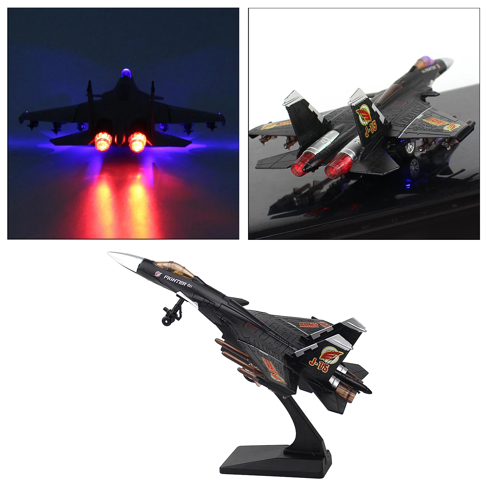 

1/100 Fighter Aircraft Diecast Simulation Metal Diecast Alloy Fighter Plane for Kids Adults
