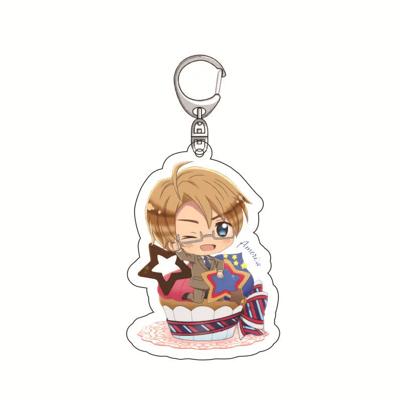 Аниме Axis Powers акриловый брелок Hetalia APH Женская сумка Ювелирные изделия Детский