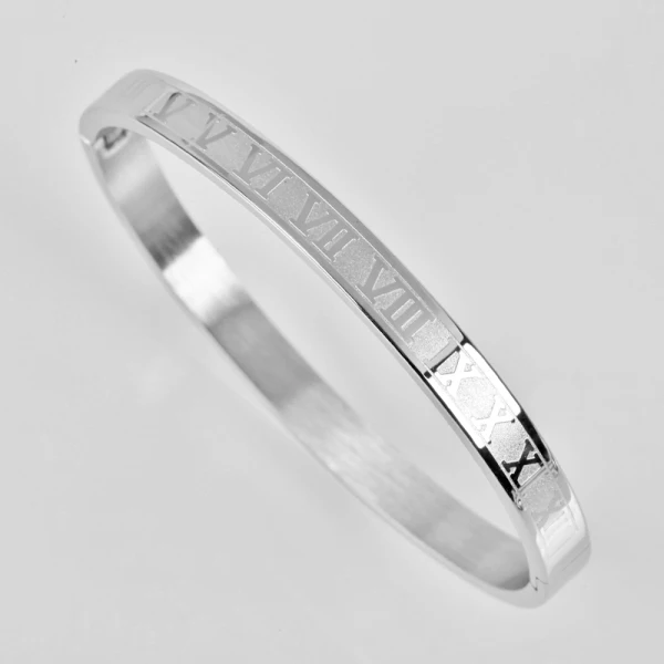 women silver Роскошный золотой браслет манжета из нержавеющей стали браслеты золотые женские мужские/Любовь/разъемные Браслеты розовое золото pulseira Роскошные ювелирные изделия - Окраска металла: women silver