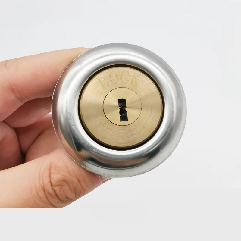 Цилиндр дверного замка медный с 6 поворотными кнопками | Обустройство дома