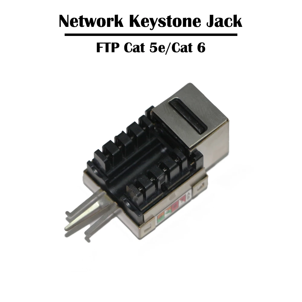5 шт./лот STP/FTP Cat 6/ 5e Keystone Jack Fluke пройдено для сетевого кабеля патч-панели штекера