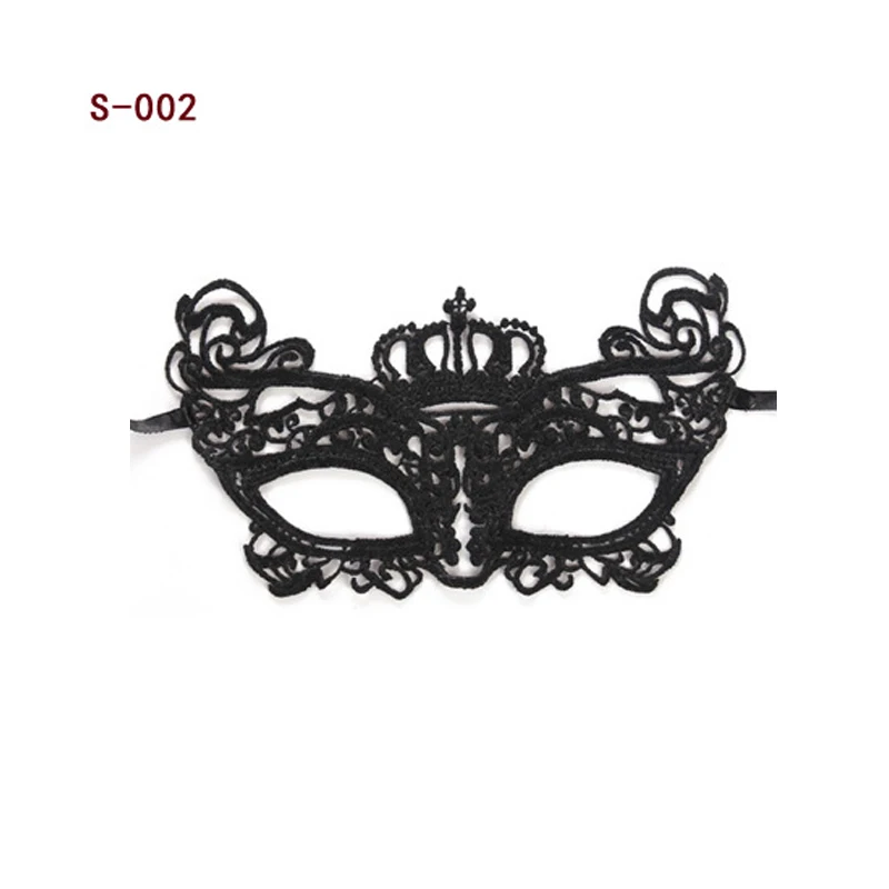 Новый Стиль 2 шт. женские черные сексуальные кружевные маски вырезная маска для
