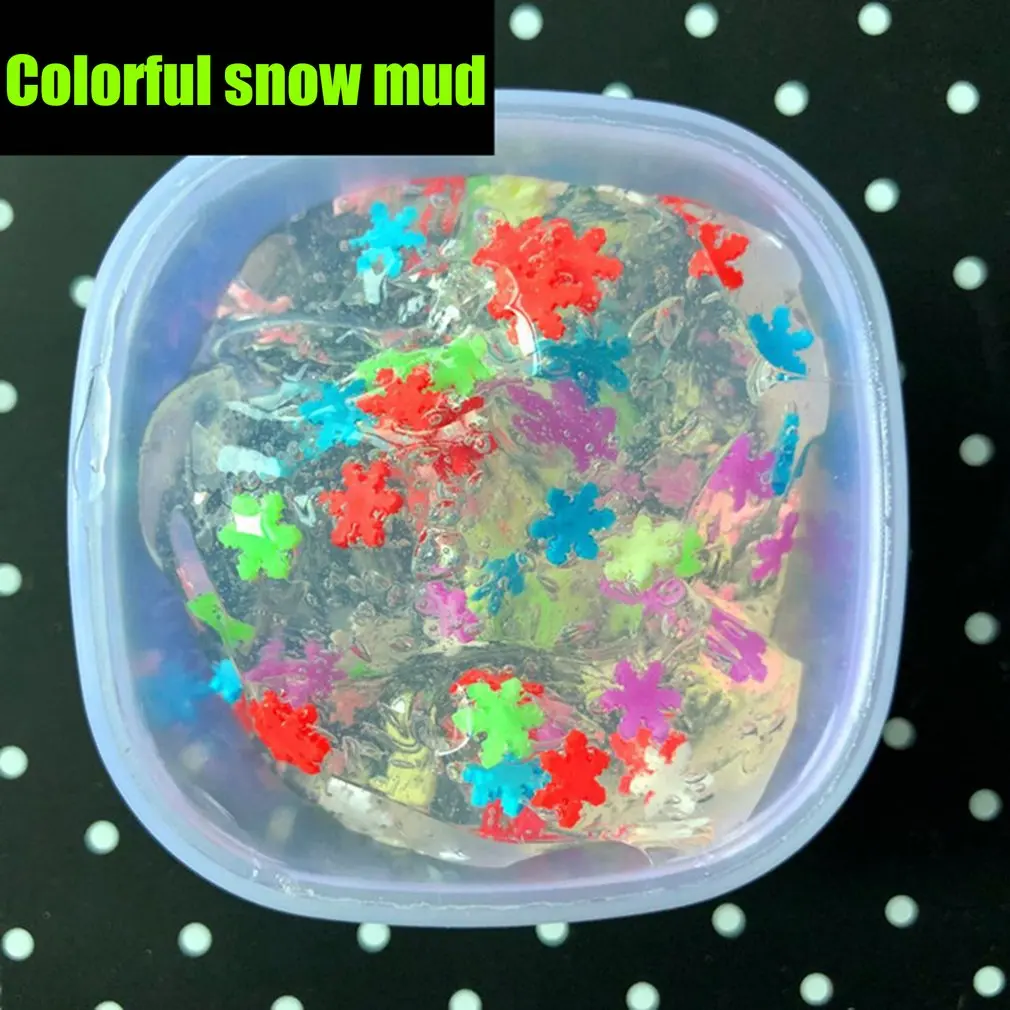 Candy Fruit slime пушистая клейкая масса антистрессовая детская игрушка Sludge DIY No Borax Fun ультра-легкая антипригарная ручная головоломка игрушка случайный Слим