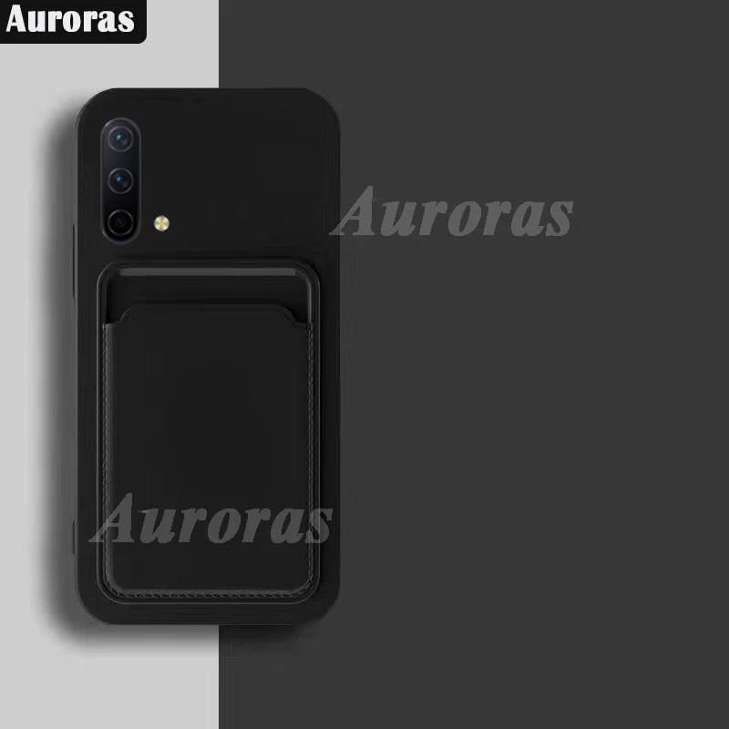 

Чехол Auroras для OnePlus Nord CE, Роскошный кошелек, слот для карт, задняя крышка, мягкий силиконовый гибридный протектор для One Plus Nord CE чехол