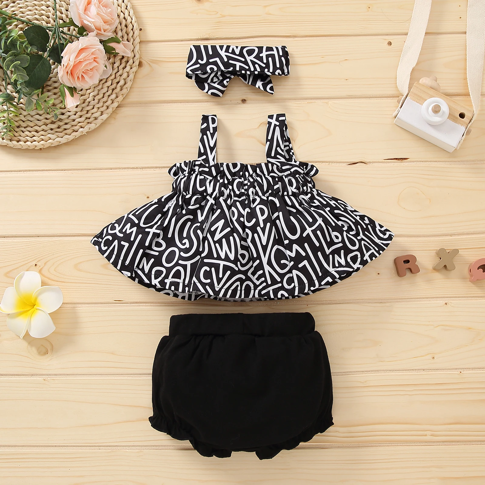 Размер 0-12 мес. комплект для малышей маленьких девочек одежды из 3 предметов с