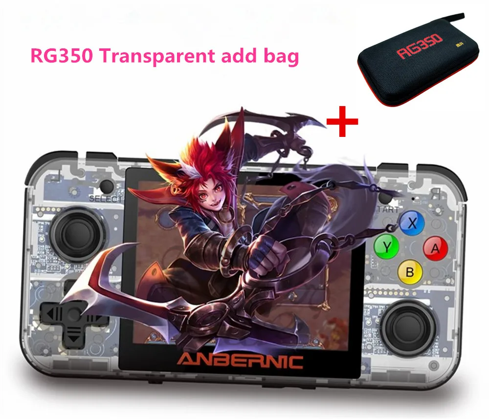 Ретро игровая консоль RG350 портативные игровые приставки 64 бит 3 5 дюймов IPS экран RG