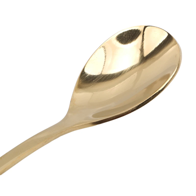 Десертная вилка из нержавеющей стали в золотом ретро стиле | Дом и сад