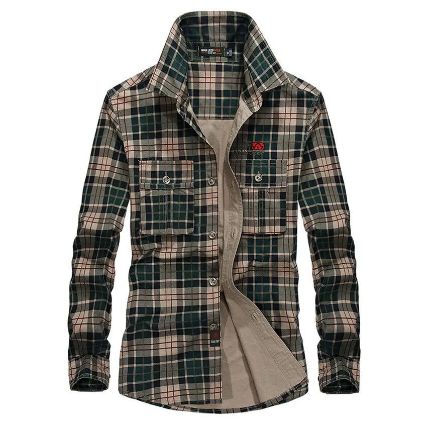 Брендовая Клетчатая Мужская рубашка 2020 модные мужские рубашки с длинным рукавом