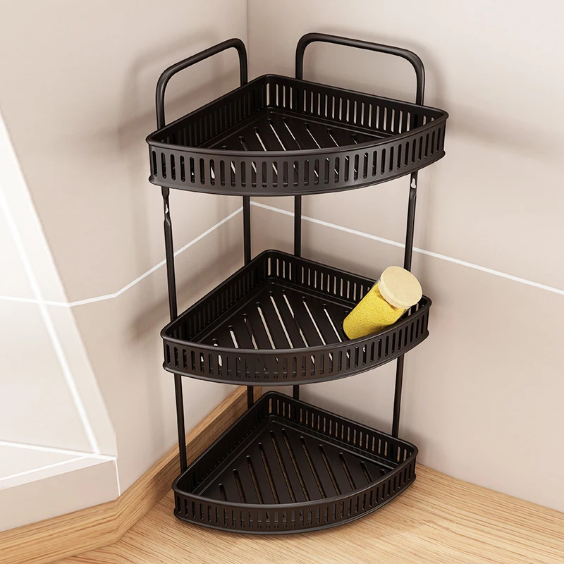 

Kitchen corner seasoning shelf table surface layered small integrated three corner seasoning storage shelf
