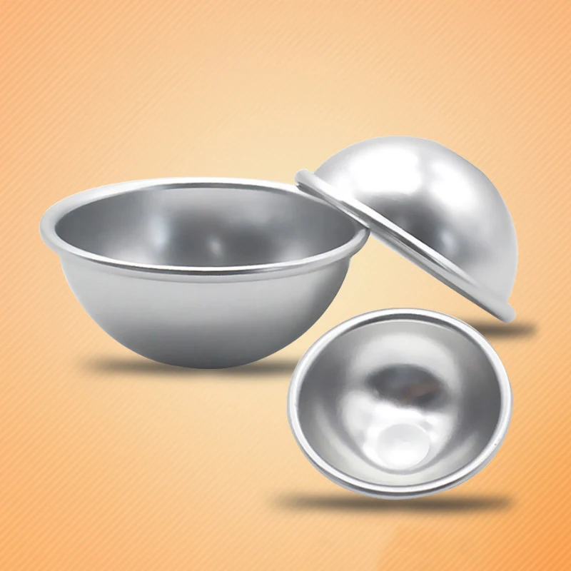 

5Pcs Ball Aluminum Semicircle Sphere Bath Bomb Cake Pan Mold Baking Pastry Mould