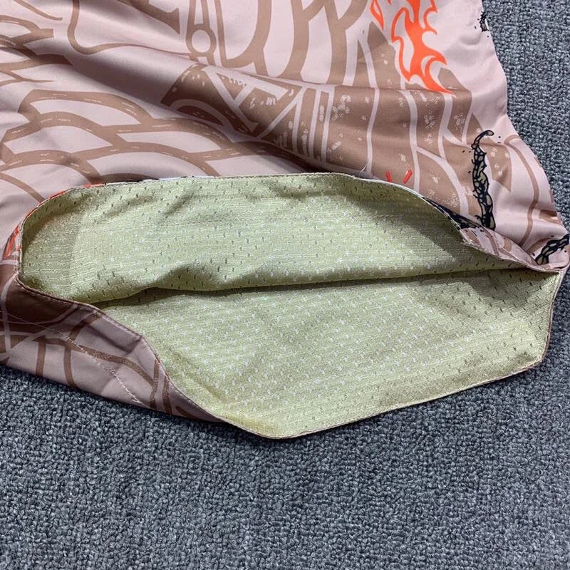 

Men Women 1:1 High Quality Oversize Breechcloth Breathable Drawstring Travis Scott Cactus Jack Pool Mesh Shorts