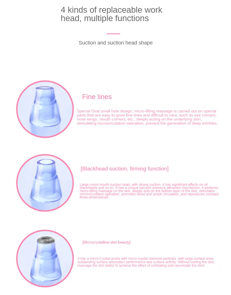 

Electric Blackhead Remover Cleansing Device Blackheads Beauty Instrument Facial Pore Cleanser Multi-Functional Remove Blackheads