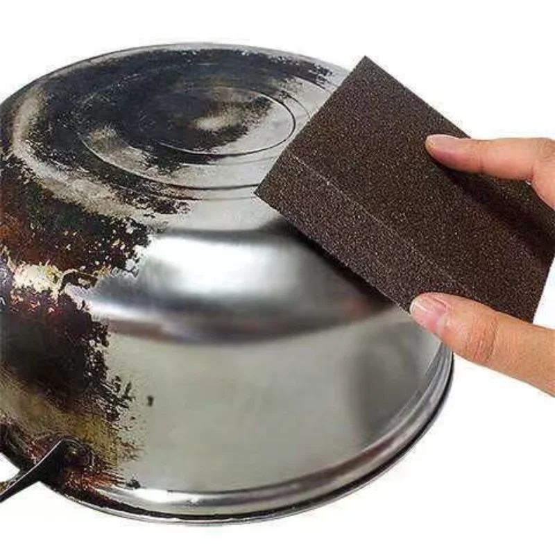 

Emery Cleaning Brush Cloth for Tableware Cup Glass Pan Pot Cotton Kitchen Gadgets Household Cleaning Tools Magic Sponge Eraser