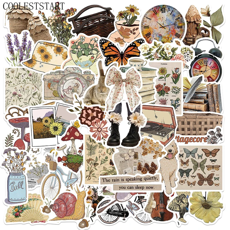 

10/50 шт. Ретро Милая мультяшная VSCO Стикеры для девочек игрушка для детей мотоциклы скейтборды телефон DIY ручные дневники Скрапбукинг стол