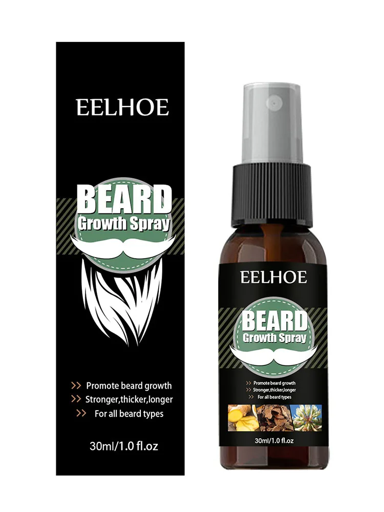 Natural Accelerate Facial Hair Grow Beard Essential Oil Hair And Beard Growth Oil Men Beard Grooming Moisturizing Spray