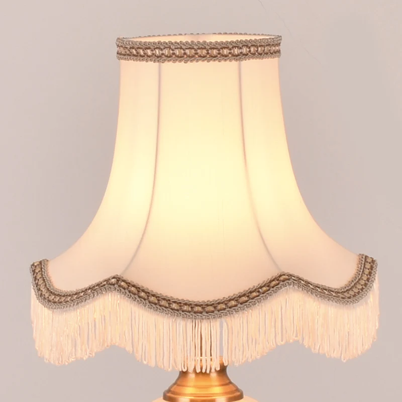 E27 Art Deco Court tassel Lamp shade for table lamp floor lamp shade fabric  beige/green  lampshades modern style lamp cover