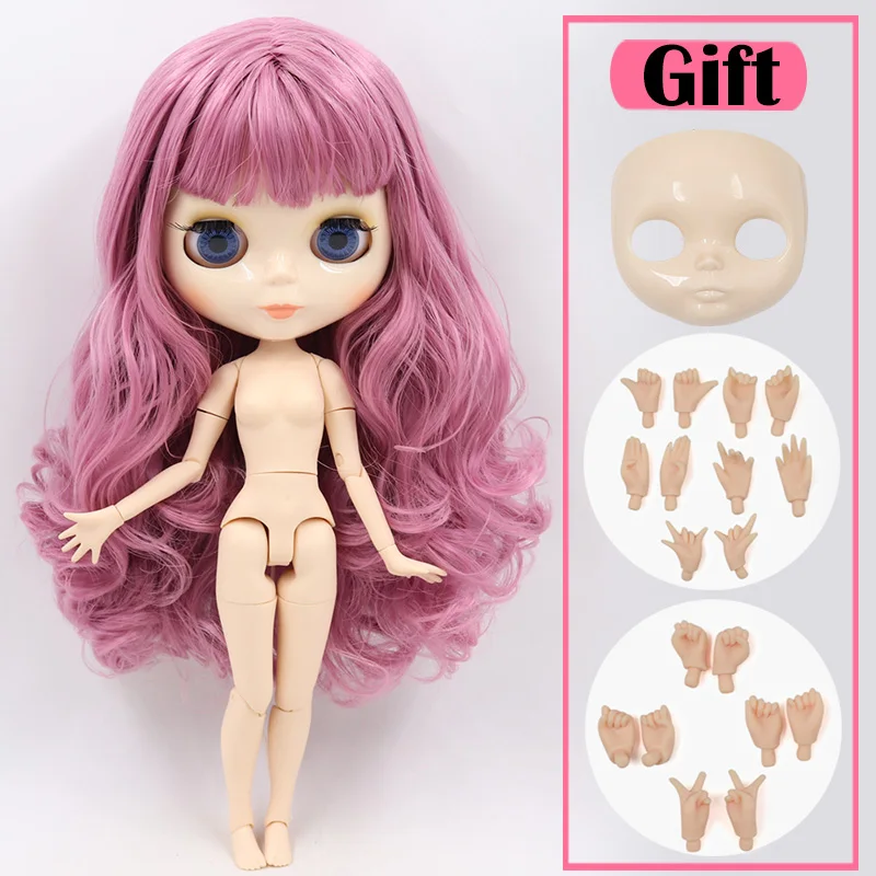 doll hand ab face ICY Blyth Кукла № 1 глянцевое лицо белая кожа сустава тела 1/6 BJD Специальная цена 1/4 BJD, Pullip, Jerryberry, Licca игрушка подарок - Цвет: doll hand ab face