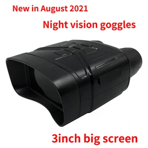 Mini Night Vision Goggles 3 Inches Night Vision Device Binoculars IR LED Camorder Battery Powered Video Recorder 1080P