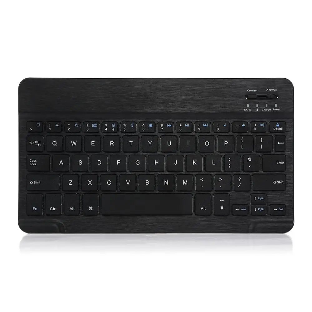 only black keyboard Для iPad 2/3/4 9,7 Клавиатура Чехол Smart Стенд Крышка магнитно-Съемный Беспроводной Bluetooth клавиатура в DE/FR/ES/IT Язык - Цвет: only black keyboard
