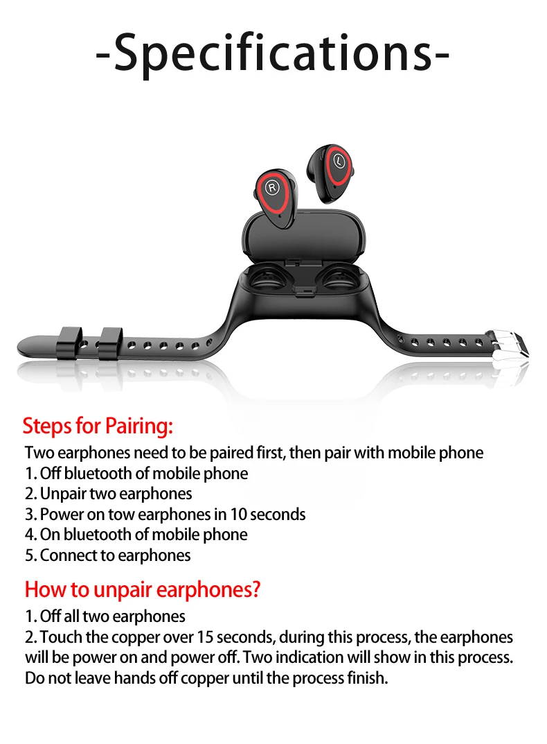 Умные часы TWS с наушниками носимые монитором сердечного ритма для мужчин и женщин