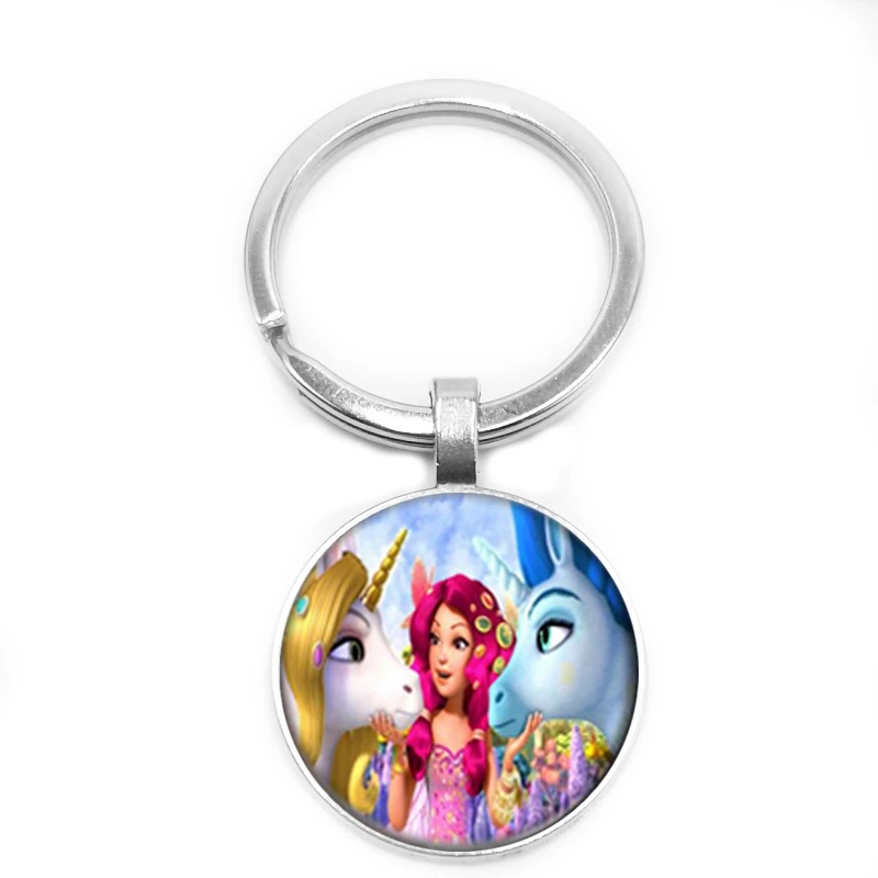 Модный мультяшный аниме Миа и я стеклянный конический кулон брелок для мужчин