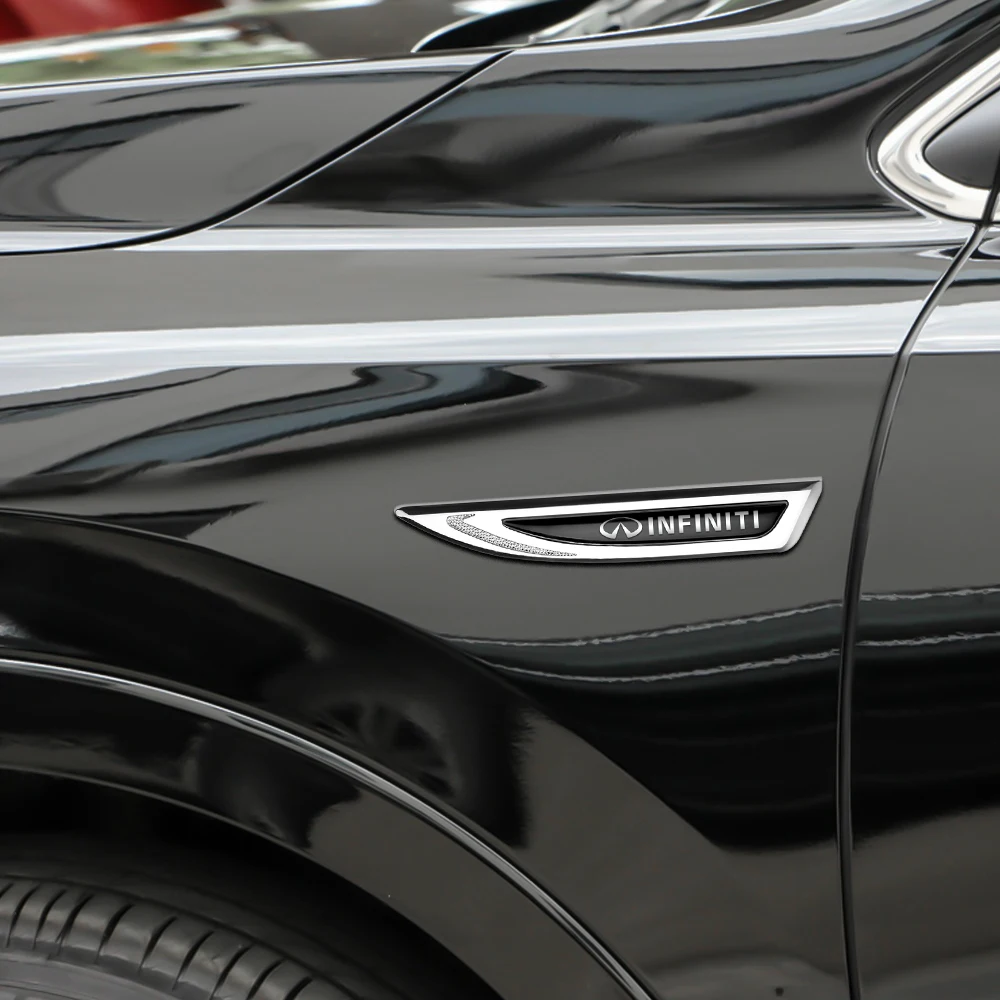 2 шт./набор светоотражающие металлические наклейки для Infiniti Q50 Q30 QX70 Q70 Q60 QX30 QX80 -