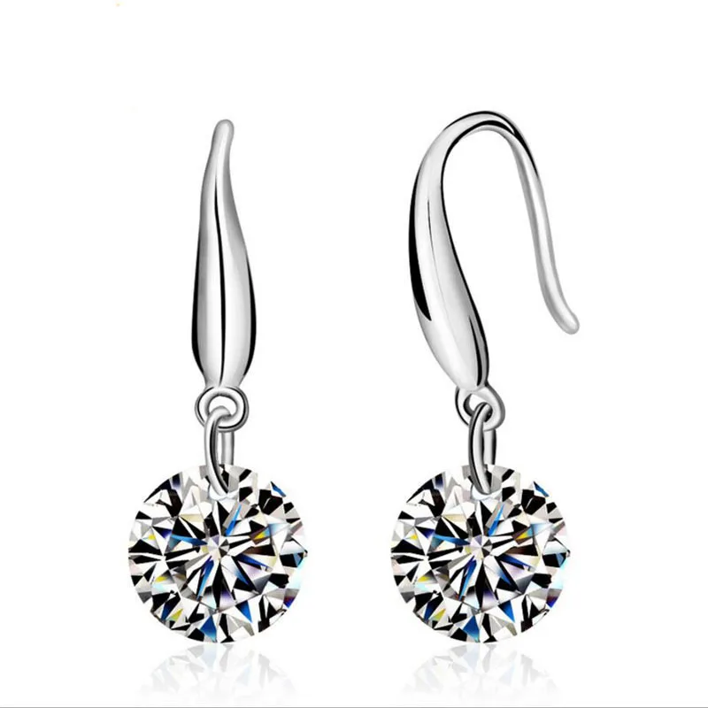 Модные ювелирные изделия 925 женские серебряные серьги кристалл от Swarovski новые женские именные серьги Близнецы микро набор