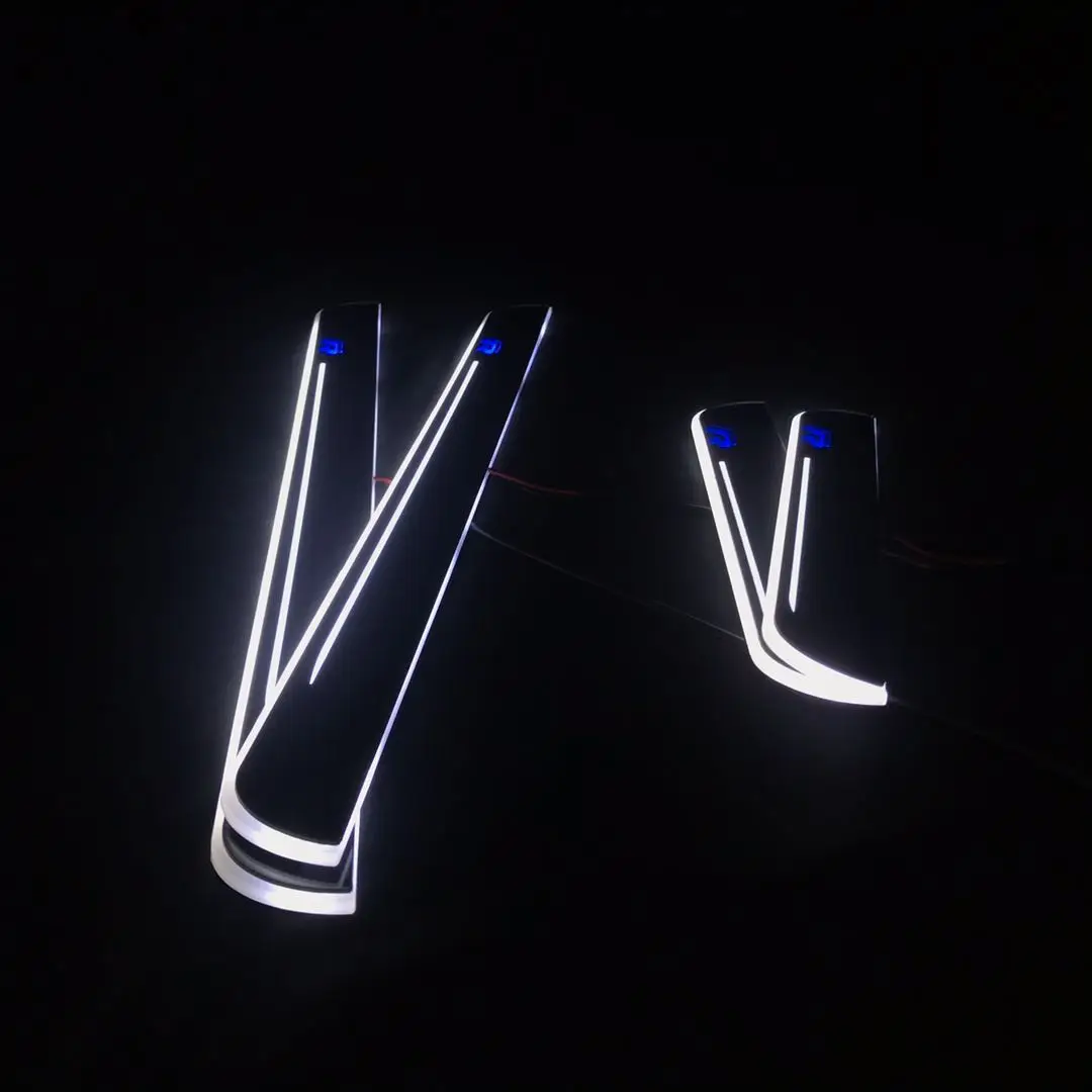 

LYQ led moving door scuff for Volkswagen Sharan special use ynamic door sill plate welcome lamp lining overlay Flow/fixed light