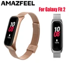 Металлический ремешок для Samsung Galaxy Fit 2, Миланский ремешок на запястье для Galaxy Fit2 R220, аксессуары для смарт-браслета 10 шт.упак.