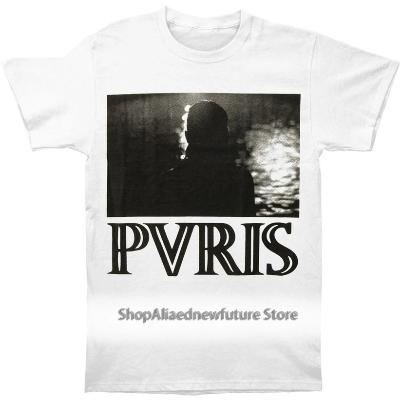 

Pvris Men'S Silhouette T-Shirt White Style Round Tee Shirt