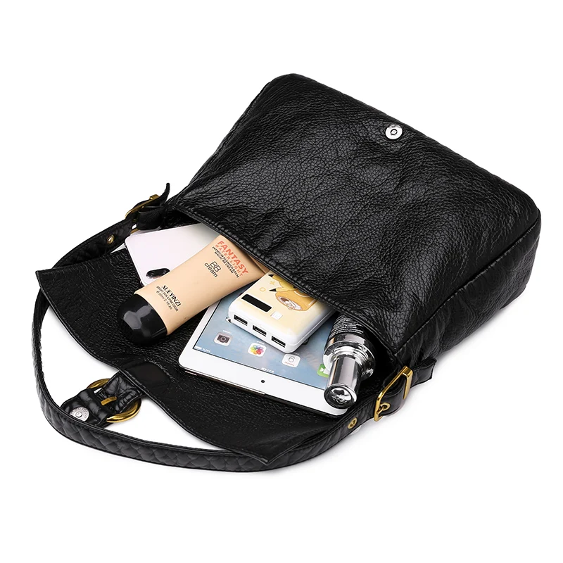 

Soft PU Leather Clamshell Handbags for Women New Trendy Luxury Designer Small Shoulder Bag Ladies Pure Color Wild Underarm Bag