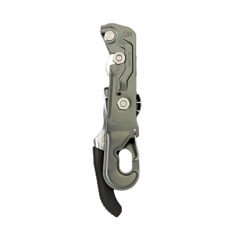 

XINDA Professional Rock Climbing Descent device STOP Handle-Control Abseiling Device Downhill Descender Rappelling