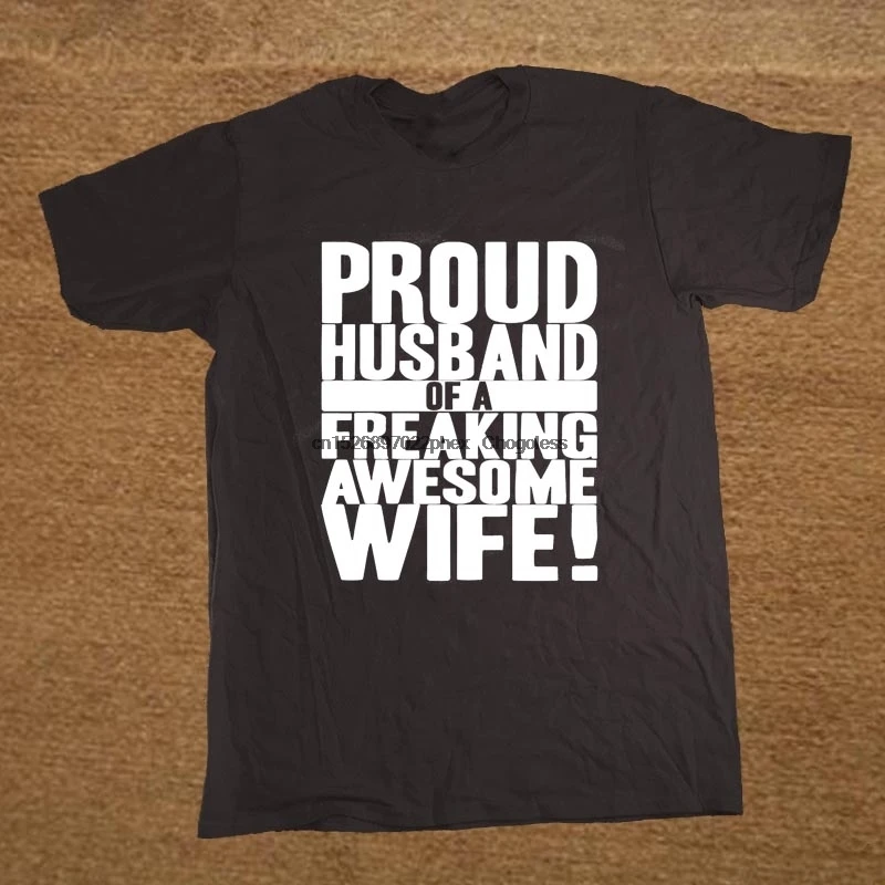 Мужская забавная футболка для свадьбы с гордостью мужа страшной прекрасной