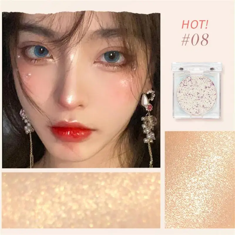 Тени для век алмазные одноцветные блестящие пудры 20 цветов матовые