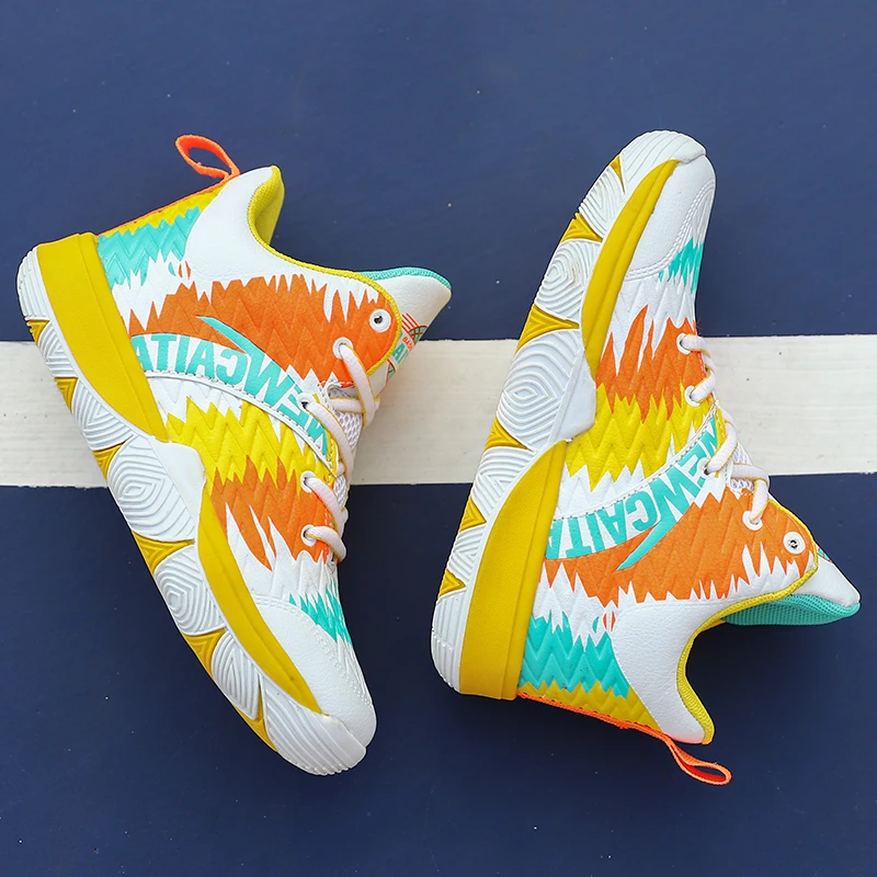 

2021 Autumn Childrens Basketball Shoes Fashion Boys Flats Platform Outdoor Basket Kids Sports Running Shoe Girls Casual Sneakers