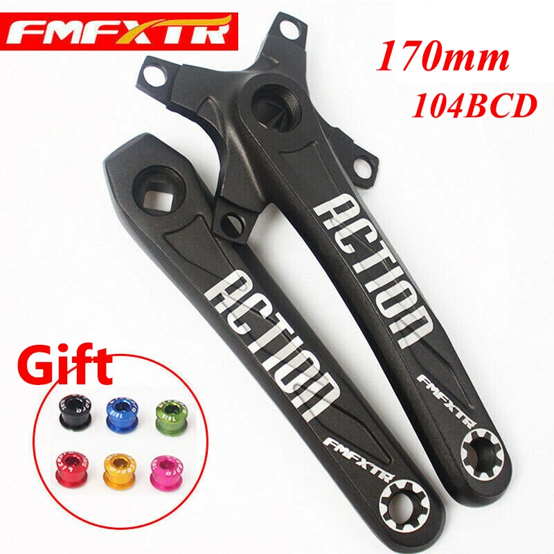 

FMFXTR Кривошип горного велосипеда 170 мм Алюминий сплав диаметра окружности болтов (квадратное отверстие 104BCD одноместный/двухместный/тройной ...