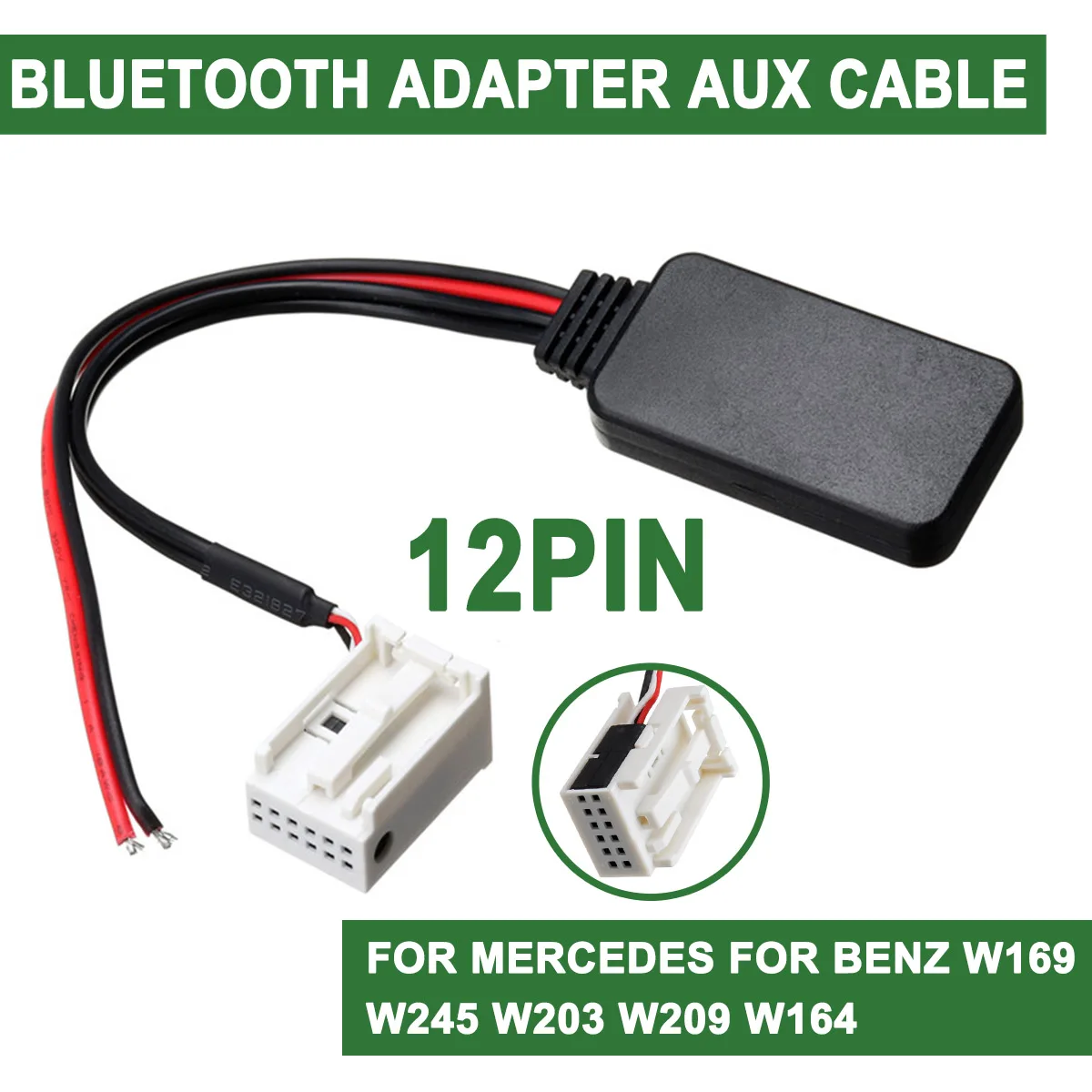 Для Benz W169 W245 W203 W209 W164 12Pin автомобильный bluetooth-адаптер беспроводной Радио стерео Aux