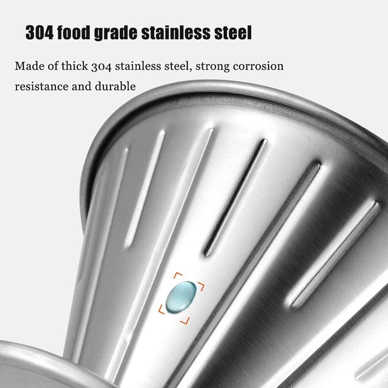 Капельница для кофе Pour Over металлический конусный фильтр многоразового