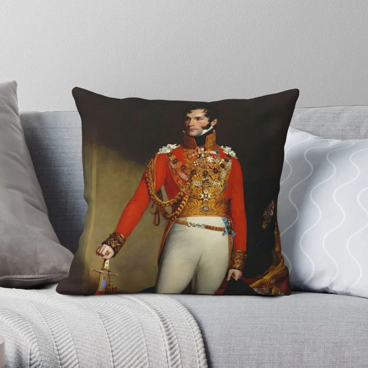 

King Leopold I Of Belgium 2 Square Pillowcase Polyester Linen Velvet Pattern Zip Decor Pillow Case Room Cushion Cover 18"