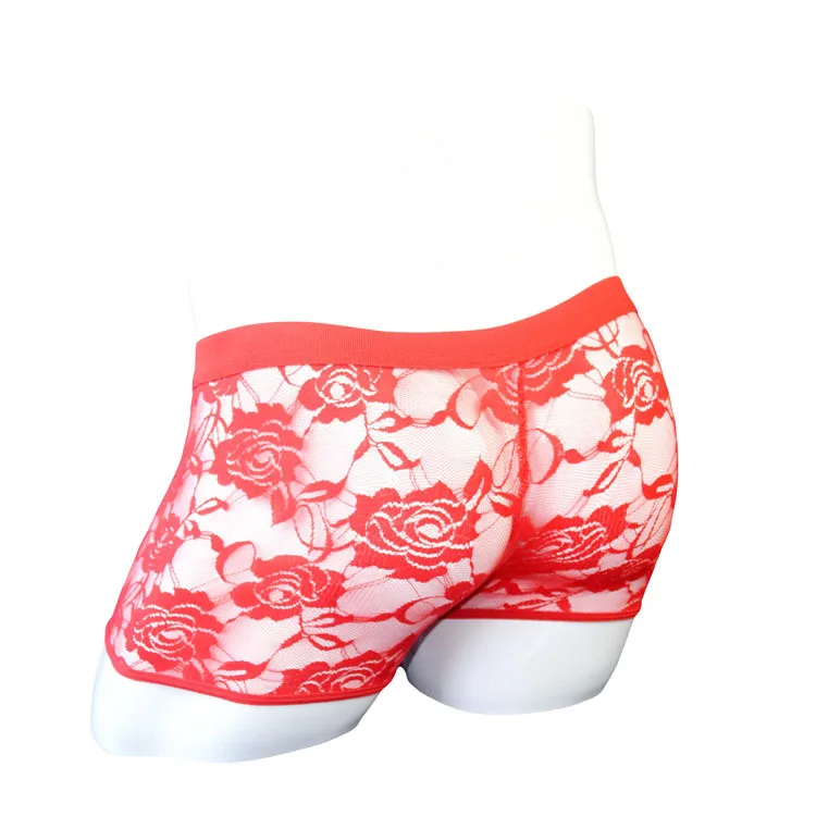 Мужское сексуальное нижнее белье кружевное открытое мужское мужские трусы