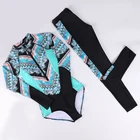 2021 новые Для женщин летний купальник Одежда с длинным рукавом + длинные брюки для девочек Купальники Мягкий молния с длинными рукавами солнцезащитное снаряжение для дайвинга серфинг костюм Рашгард M-3xl спортивная одежда