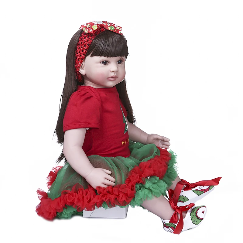 Оригинальный NPK 60 см reborn baby girl bebe doll принцесса рождественский подарок высокое
