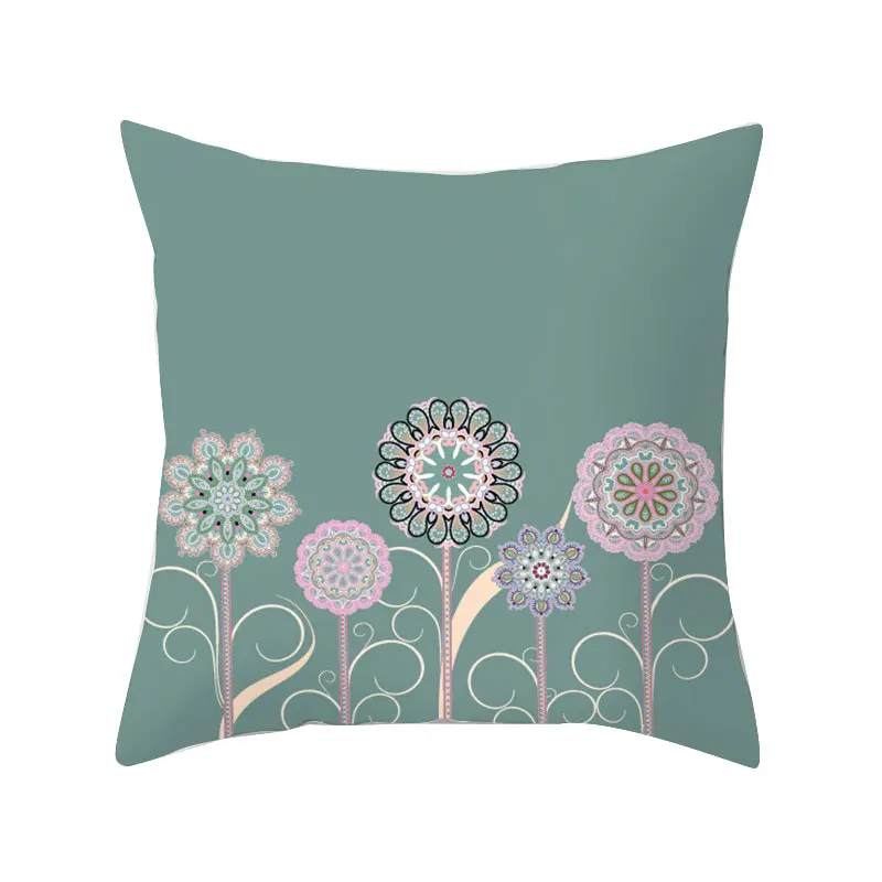 

Fashion Pillowcase Abstract Style Cushion Cover Dustproof Throw Pillows Case Beautiful Flower Pattern Pillowslip Home Supplies
